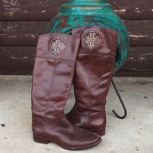 USED Tory Burch Riding Boots